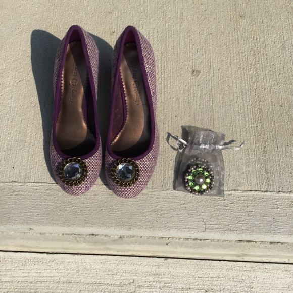 Lindsay Phillips Alex Heel in Purple Tweed - Picture 2 of 6